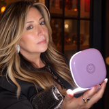 10X Lilac Crush Glowlux Lumi Compact Hand held Makeup Mirror