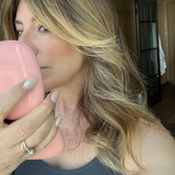 PREORDER -Blushing Peach Glowlux Lumi Compact Hand held Makeup Mirror Early Nov Shipment