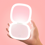 PREORDER -Blushing Peach Glowlux Lumi Compact Hand held Makeup Mirror Early Nov Shipment