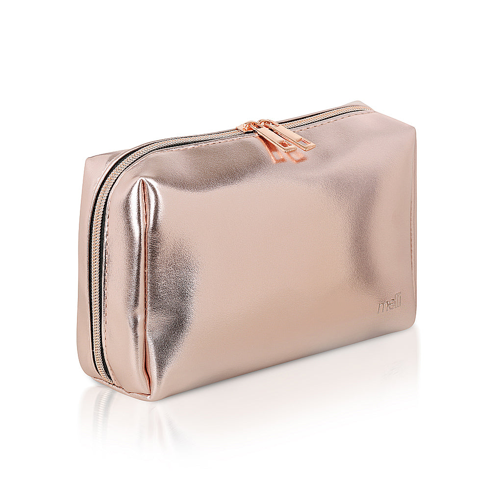 Luxe Rose Gold Beauty Bag